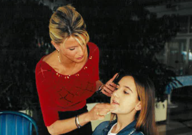 make-up artist backstage