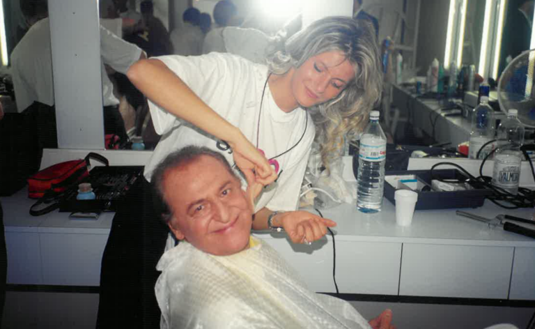 make-up artist backstage